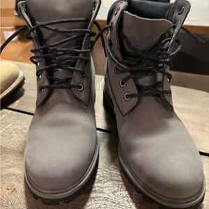 Timberland Men's Gray Lace-Up Boots